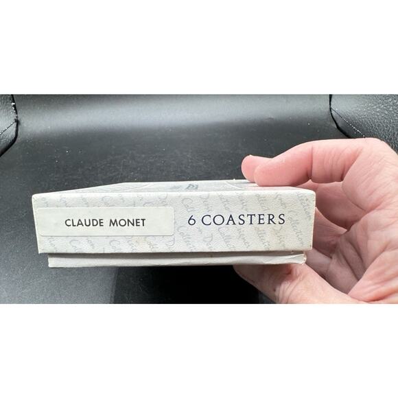 Vintage Jason Drink Coasters Set Of 6 With Box Claude Monet Artwork New -S1K - Picture 7 of 7